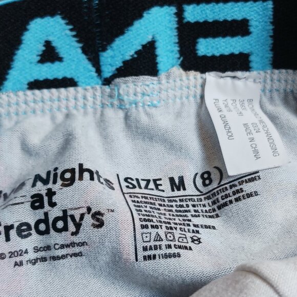 Set of 4 Boys Five Nights at Freddy’s Underwear – Size 8 – FNAF Gamer - Picture 3 of 8